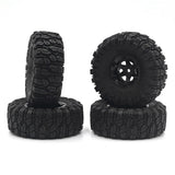 Max 2pcs 100mm RC Rubber Tire Tyre for FY-01/02/03/04/05/06/07 1/12 RC Car Black