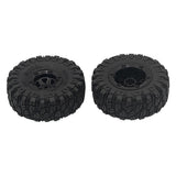 Max 2pcs 100mm RC Rubber Tire Tyre for FY-01/02/03/04/05/06/07 1/12 RC Car Black