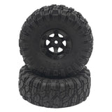 Max 2pcs 100mm RC Rubber Tire Tyre for FY-01/02/03/04/05/06/07 1/12 RC Car Black