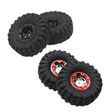 Max 2pcs 100mm RC Rubber Tire Tyre for FY-01/02/03/04/05/06/07 1/12 RC Car Black