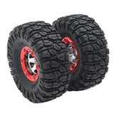 Max 2pcs 100mm RC Rubber Tire Tyre for FY-01/02/03/04/05/06/07 1/12 RC Car Red
