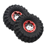Max 2pcs 100mm RC Rubber Tire Tyre for FY-01/02/03/04/05/06/07 1/12 RC Car Red