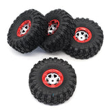 Max 2pcs 100mm RC Rubber Tire Tyre for FY-01/02/03/04/05/06/07 1/12 RC Car Red