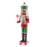 Max 36cm Wooden Nutcracker Solider Figure Model Puppet Doll Home Office Decor C