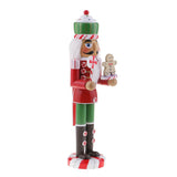 Max 36cm Wooden Nutcracker Solider Figure Model Puppet Doll Home Office Decor C