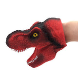 Max Dinosaur Hand Puppet Tyrannosaurus Gloves Party Scared Toy for Child Red