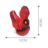 Max Dinosaur Hand Puppet Tyrannosaurus Gloves Party Scared Toy for Child Red