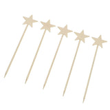 Max 5PCS Stainless Steel Cocktail Picks Martini Fruit Stick for Party Golden