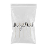Max 5PCS Stainless Steel Cocktail Picks Martini Fruit Stick for Party Golden