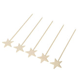 Max 5PCS Stainless Steel Cocktail Picks Martini Fruit Stick for Party Golden
