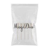 Max 5Pieces Stainless Steel Cocktail Picks Martini Fruit Stick for Party Golden