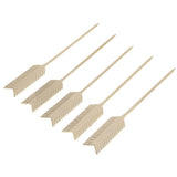 Max 5Pieces Stainless Steel Cocktail Picks Martini Fruit Stick for Party Golden