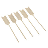 Max 5Pieces Stainless Steel Cocktail Picks Martini Fruit Stick for Party Golden