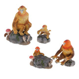 Max Cute Animal Plastic Toys Snub-nosed Monkey Model for Xmas Gift  Style - 2