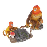 Max Cute Animal Plastic Toys Snub-nosed Monkey Model for Xmas Gift  Style - 2