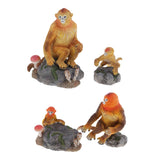 Max Cute Animal Plastic Toys Snub-nosed Monkey Model for Xmas Gift  Style - 2