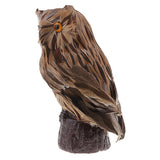 Max Simulation Lovely Animal Owl Model Photograph Props Kids Toys Brown