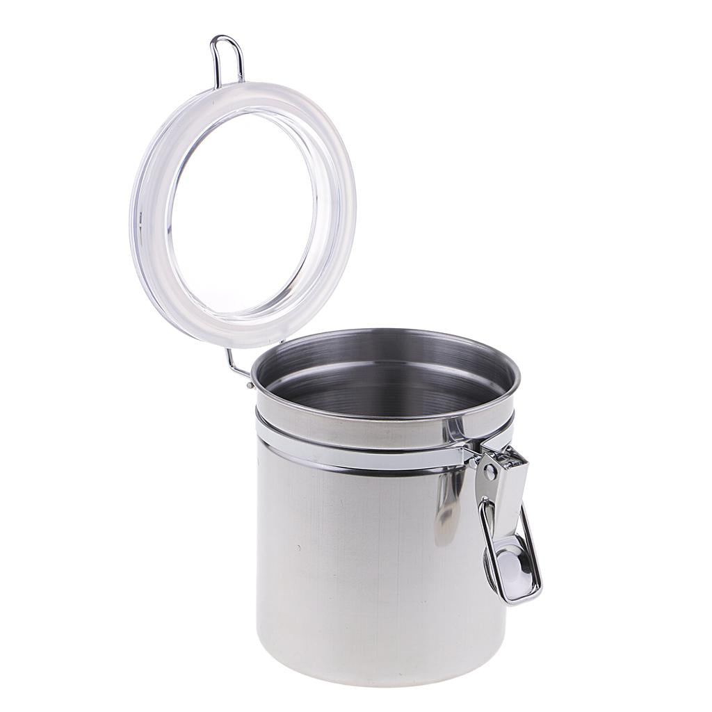 Max Stainless Steel Pipe Tobacco Tin Can Humidifier Humidor Box Pot Capacity B