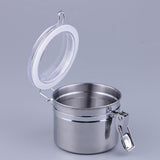 Max Stainless Steel Pipe Tobacco Tin Can Humidifier Humidor Box Pot Capacity C