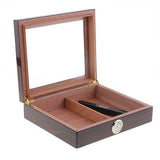 Maxbell Spanish Cedar Cigar Humidor w/ Humidifier Hygrometer Cigar Box Case for 20s