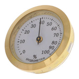 Max Professional Cigar Hygrometer Cigar Humidor Humidifier Hygrometer Golden