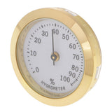 Max Professional Cigar Hygrometer Cigar Humidor Humidifier Hygrometer Golden