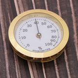 Max Professional Cigar Hygrometer Cigar Humidor Humidifier Hygrometer Golden