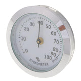 Max Professional Cigar Hygrometer Cigar Humidor Humidifier Hygrometer Silver