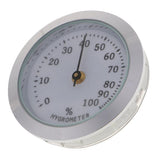 Max Professional Cigar Hygrometer Cigar Humidor Humidifier Hygrometer Silver