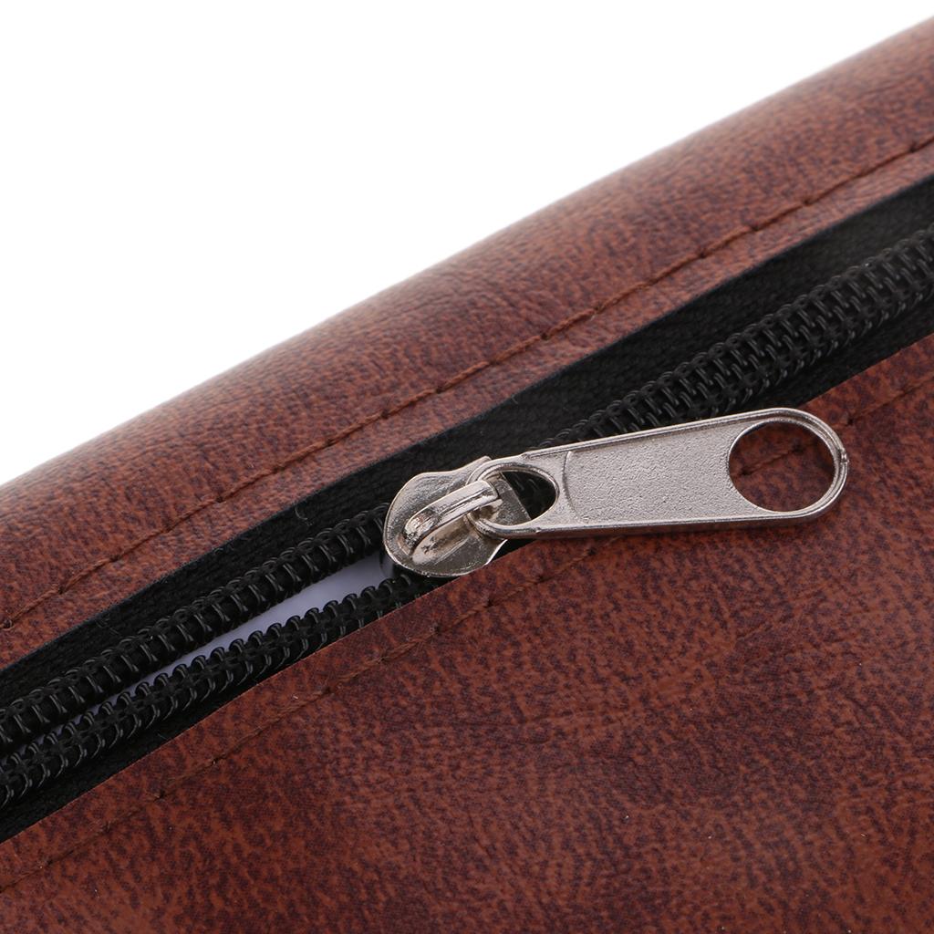 Max Smoking Pipe Pouch Bag Organize Case Pipe Tool Lighter Holder Pocket Brown