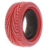 Max 4Pcs RC 1:10 Model Drifting Racing Car Rubber Tire for 1/10 HSP 94123 Red