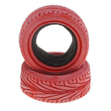 Max 4Pcs RC 1:10 Model Drifting Racing Car Rubber Tire for 1/10 HSP 94123 Red