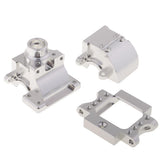 Max 1/set Aluminum Alloy Front Rear Gearbox Assembly for HSP 1/10 RC Car Silver
