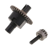 Max 1/set Aluminum Alloy Front Rear Gearbox Assembly for HSP 1/10 RC Car Silver