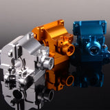 Max 1/set Aluminum Alloy Front Rear Gearbox Assembly for HSP 1/10 RC Car Silver