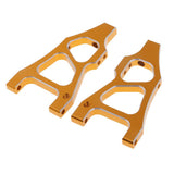 Max 2x166019 Aluminum Alloy Front Lower Suspension Arm For 1/10 HSP 94177 Golden