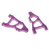 Max 2x166019 Aluminum Alloy Front Lower Suspension Arm For 1/10 HSP 94177 Purple