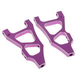 Max 2x166019 Aluminum Alloy Front Lower Suspension Arm For 1/10 HSP 94177 Purple