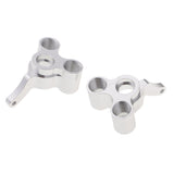 Max 166012 06045 Rear Steering Hub Carrier L/R for 1/10 HSP 94166 RC Cars Silver