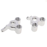 Max 166012 06045 Rear Steering Hub Carrier L/R for 1/10 HSP 94166 RC Cars Silver