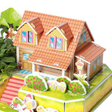 Max 3D House Jigsaw Puzzle Model Building Kits for Kids Educational Toy Gift Z04