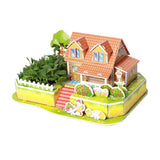 Max 3D House Jigsaw Puzzle Model Building Kits for Kids Educational Toy Gift Z04