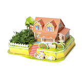 Max 3D House Jigsaw Puzzle Model Building Kits for Kids Educational Toy Gift Z04