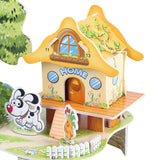 Max 3D DIY Cartoon House Assembling Paper Puzzles Toy for Kids Educational M005