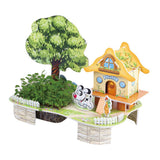 Max 3D DIY Cartoon House Assembling Paper Puzzles Toy for Kids Educational M005