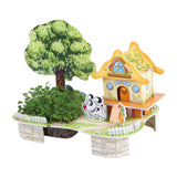 Max 3D DIY Cartoon House Assembling Paper Puzzles Toy for Kids Educational M005