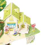 Max 3D DIY Cartoon House Assembling Paper Puzzles Toy for Kids Educational M010