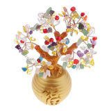 Max Wealth Lucky Money Tree Feng Shui Crystal Plastic Tree Home Decor Colorful