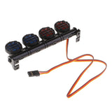 Max 4 LED Light Bar Bright Lamp for SCX10 90046 D90 Traxxas TRX4 1/10  Red blue