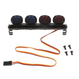 Max 4 LED Light Bar Bright Lamp for SCX10 90046 D90 Traxxas TRX4 1/10  Red blue
